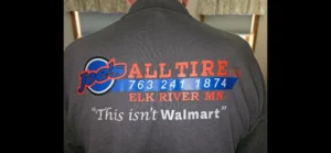 Joes ALL TIRE shirt back