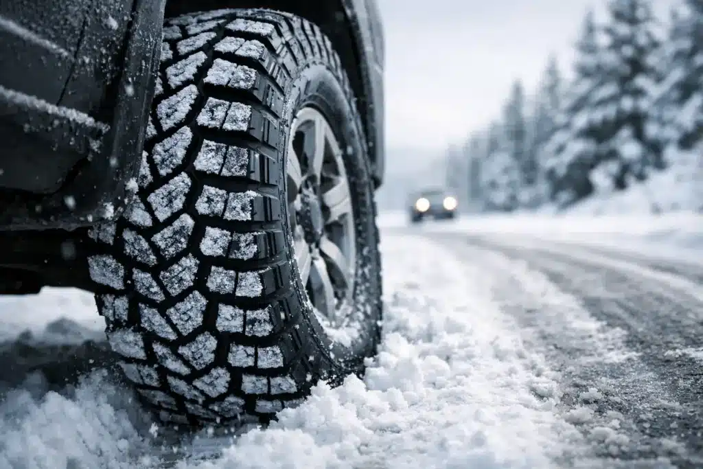 How Open Shoulder Tires Improve Winter Traction