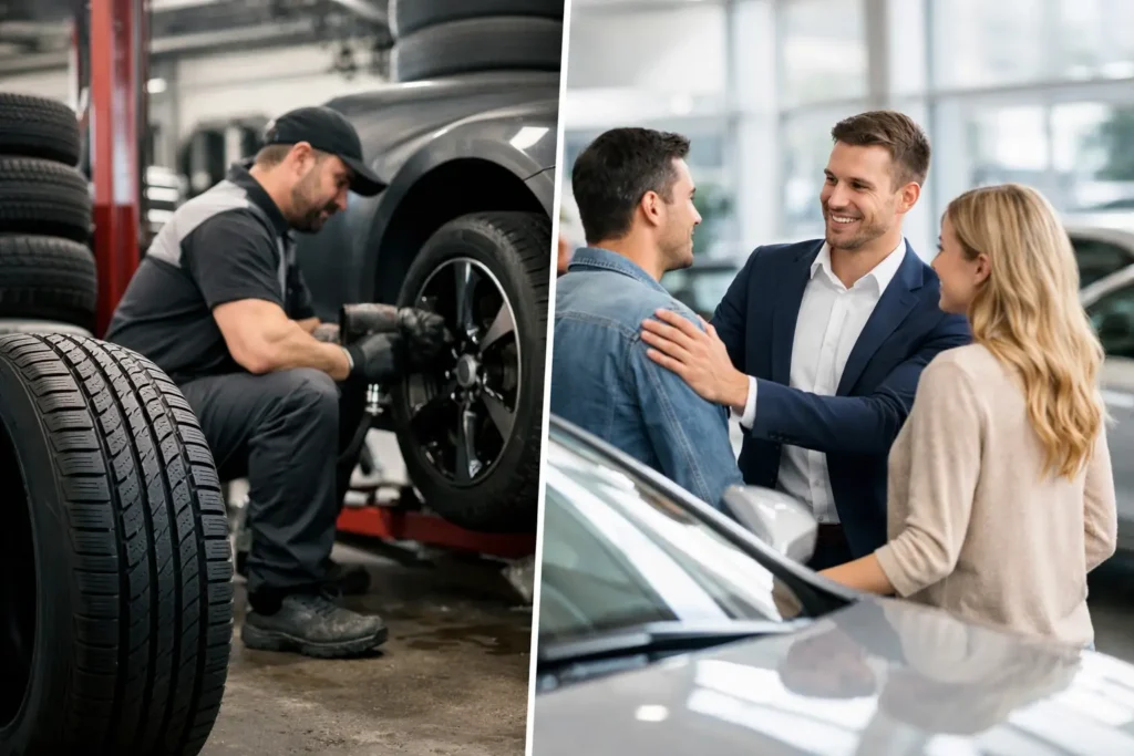 Tire Shop Versus Dealership: Which Wins?