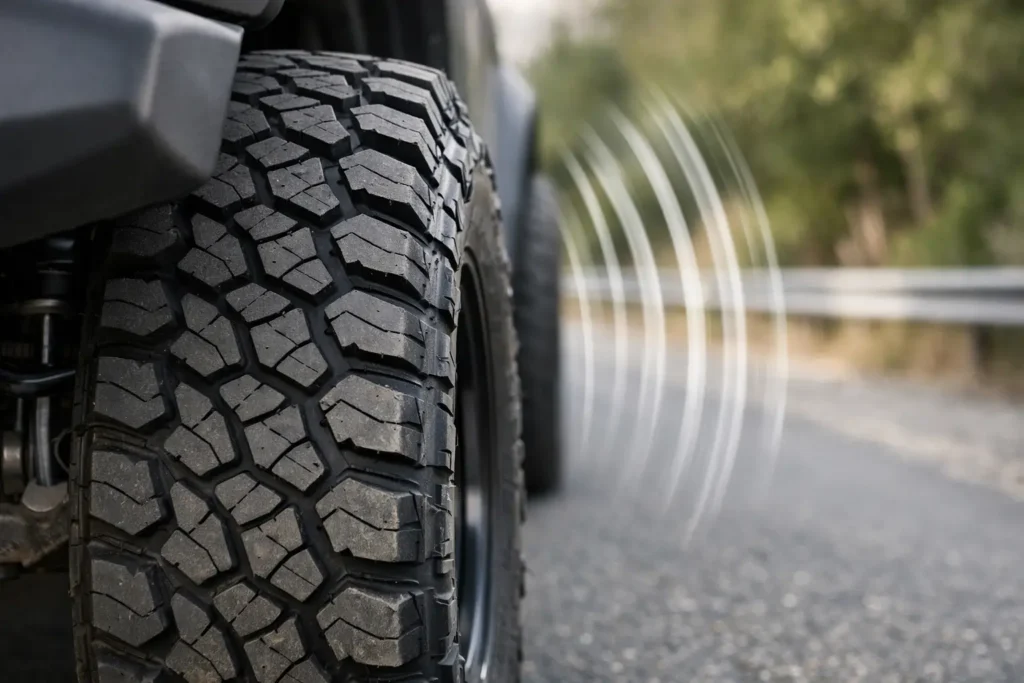 Are Open Shoulder Tires Louder?