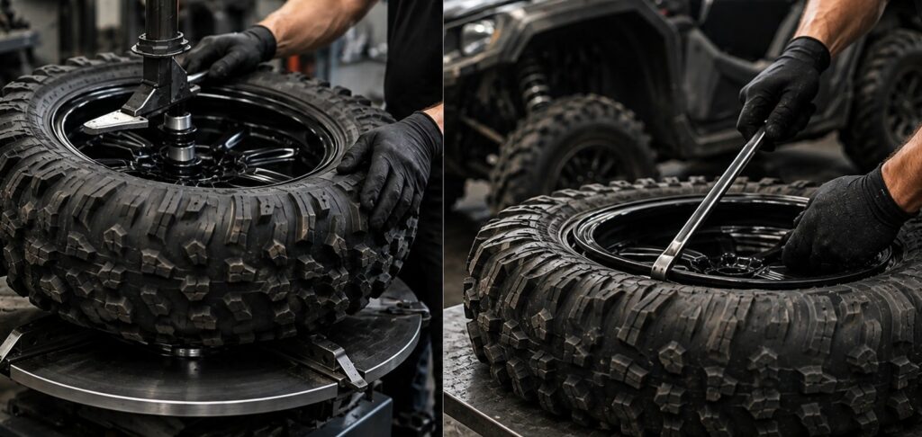 ATV & UTV tire mounting